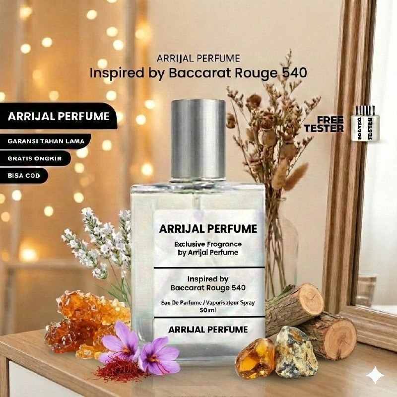 Arrijal Perfume Inspired by Baccarat Rouge 540 50 ml