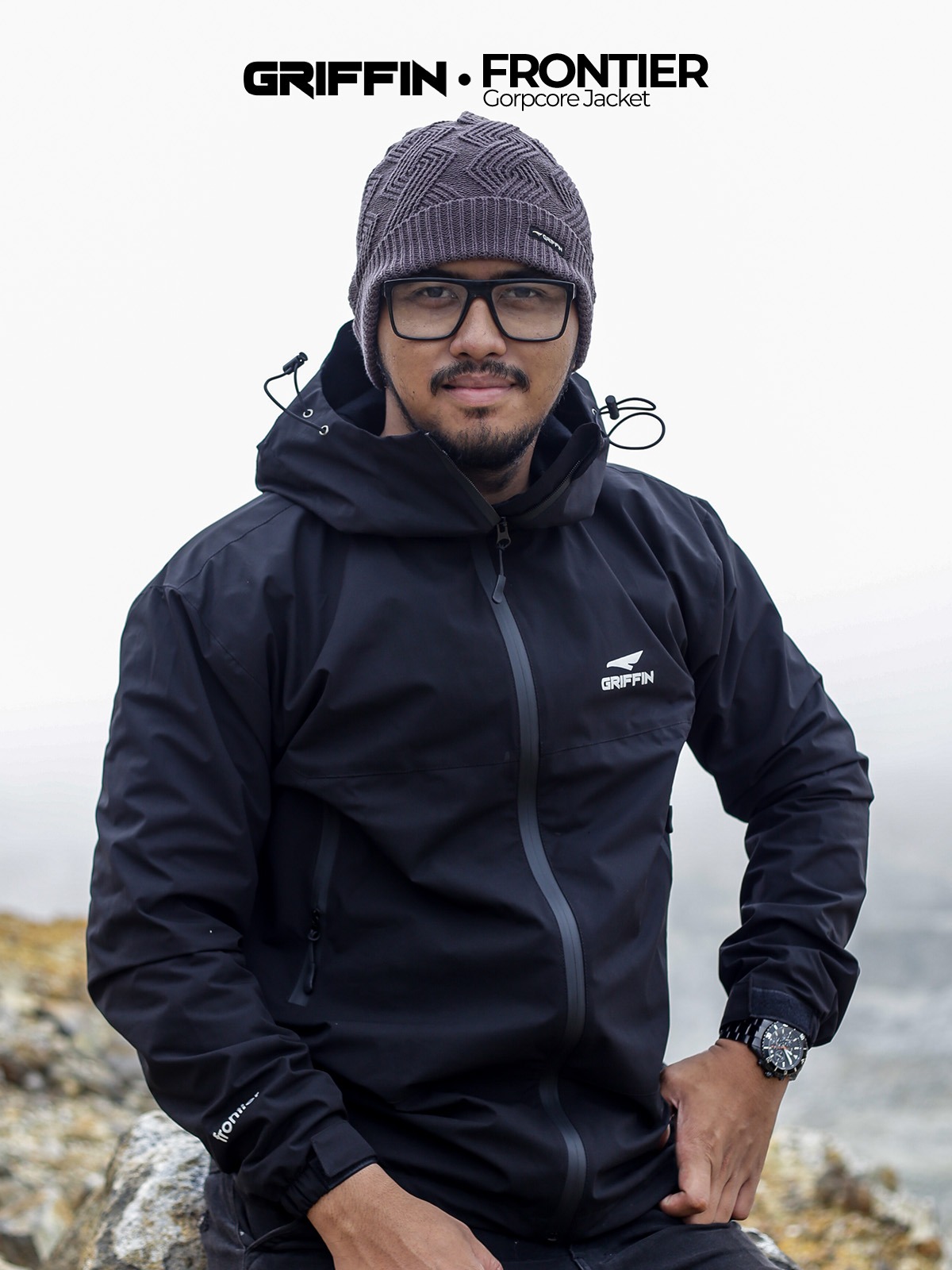 Jaket Gunung Outdoor Unisex Laki Laki Perempuan Anti Air Water Repellent FRONTIER