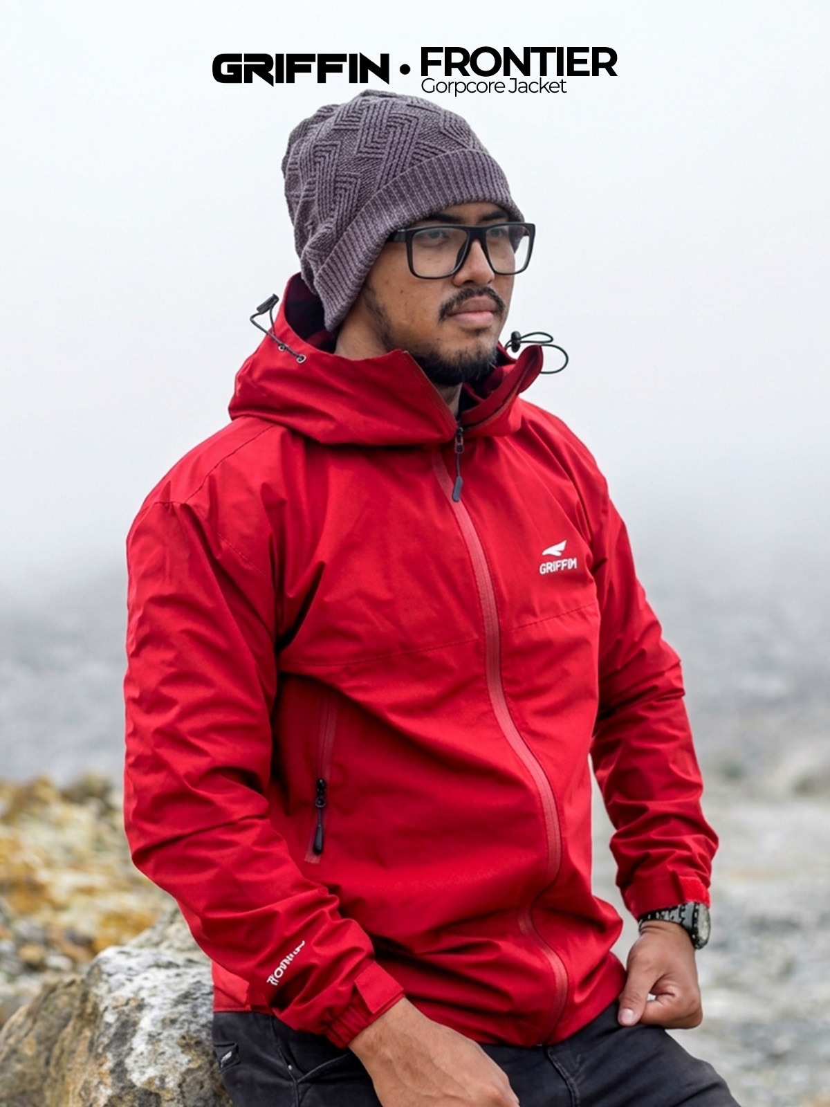 Jaket Gunung Outdoor Unisex Laki Laki Perempuan Anti Air Water Repellent FRONTIER