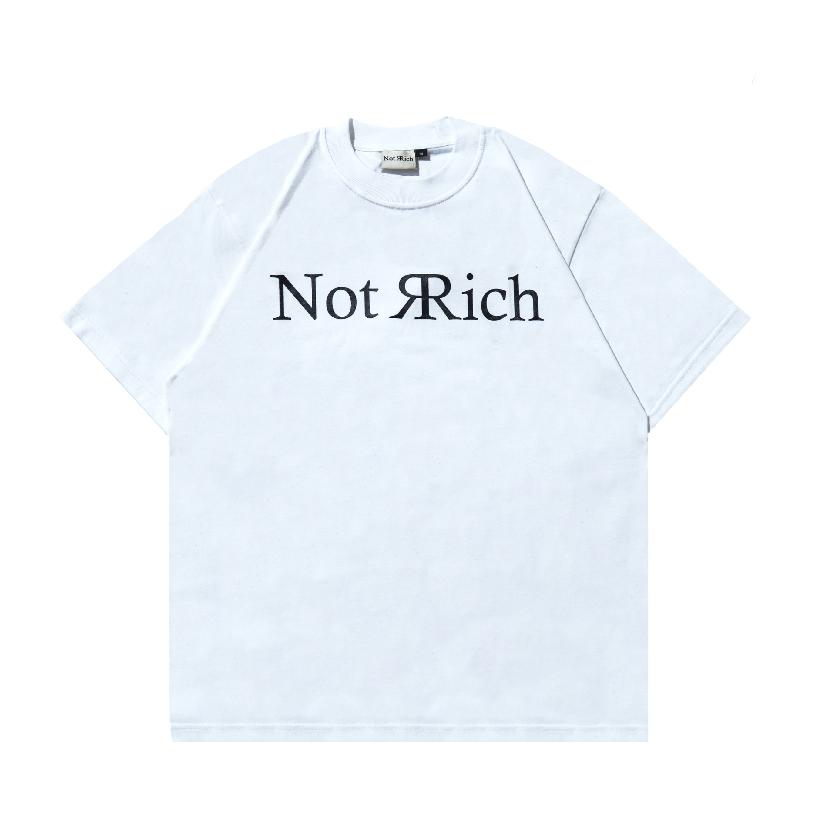 Tshirt Not Rich - Statement White