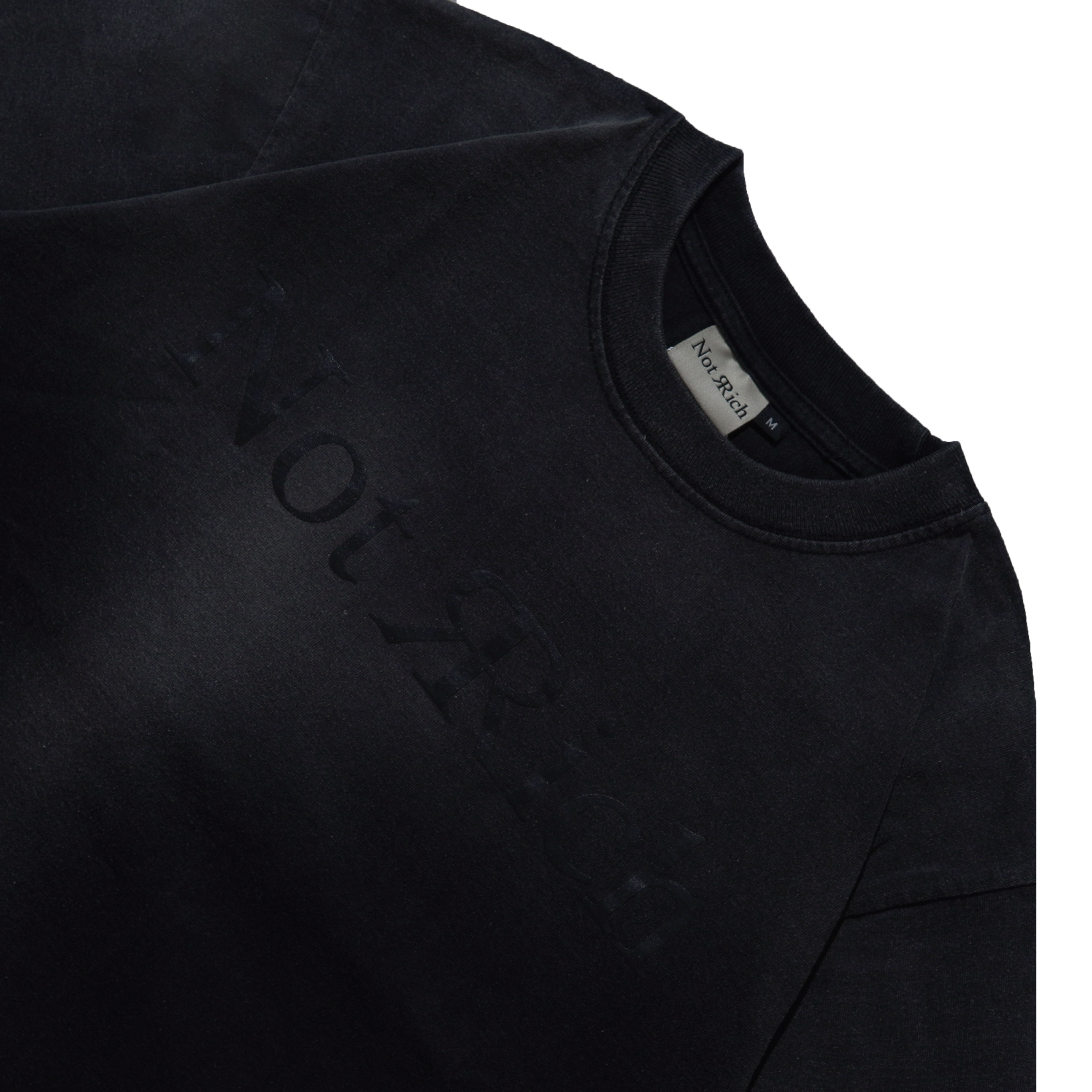 Tshirt Not Rich - Statement Wash