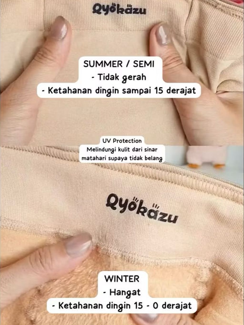 Qyokazu MOOREA Bareleg Stocking SEMI dan WINTER