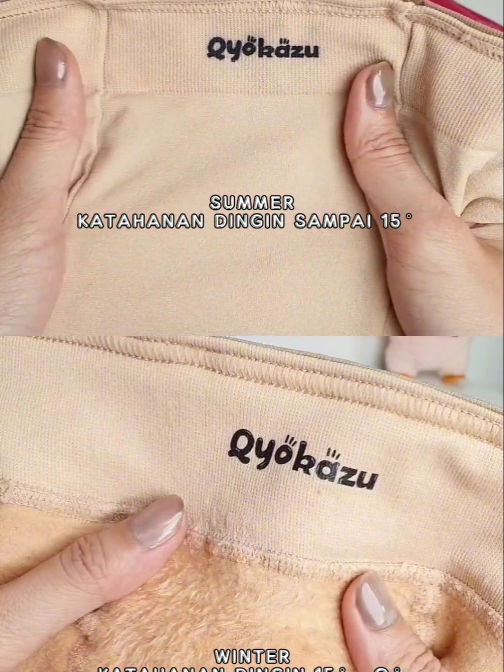 QYOKAZU Bare Leg like through UV stocking WINTER kulit jepang Terlihat seperti kulit kaki asli