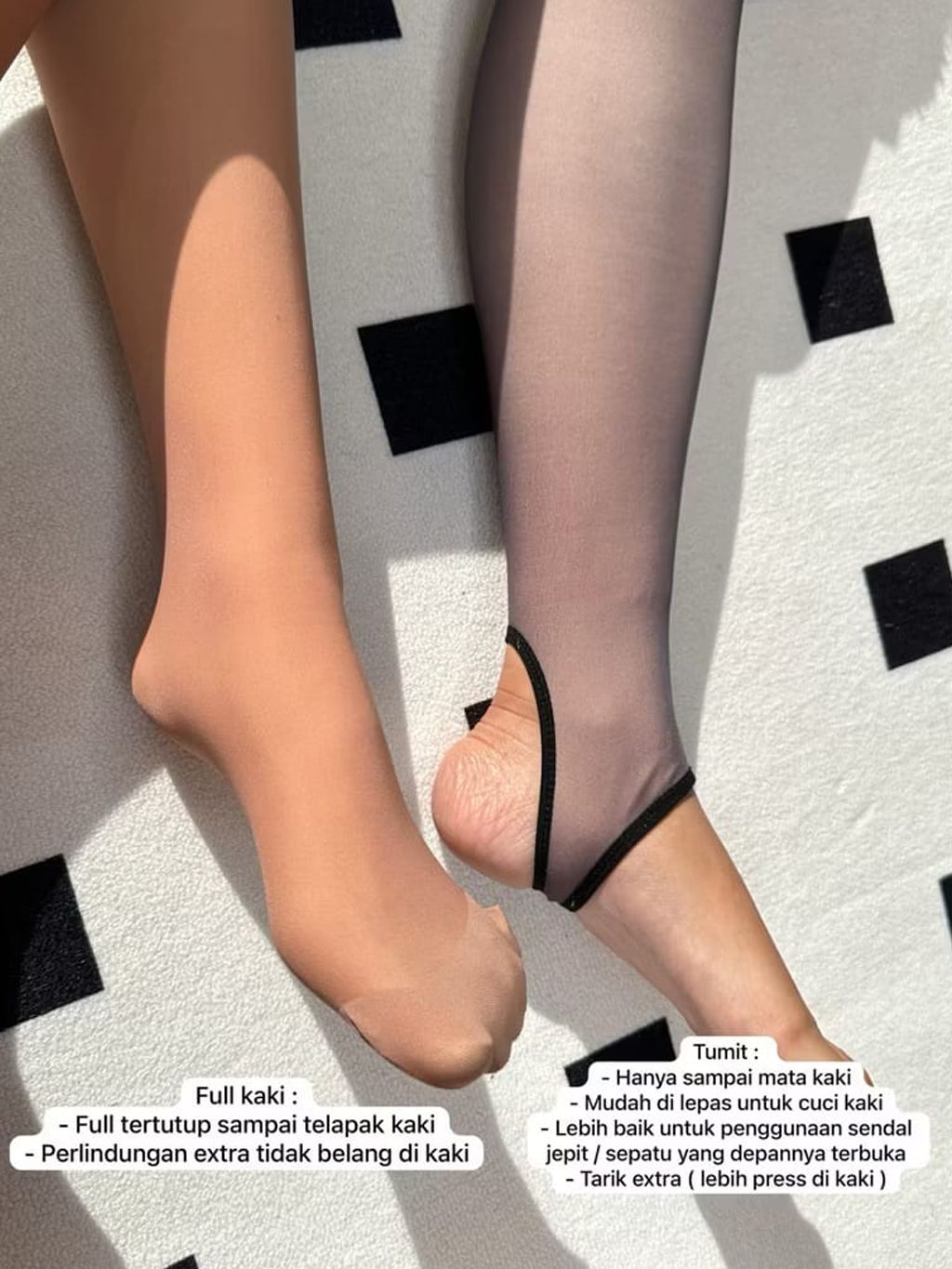 Qyokazu BLACK UV Stocking SEMI dan WINTER