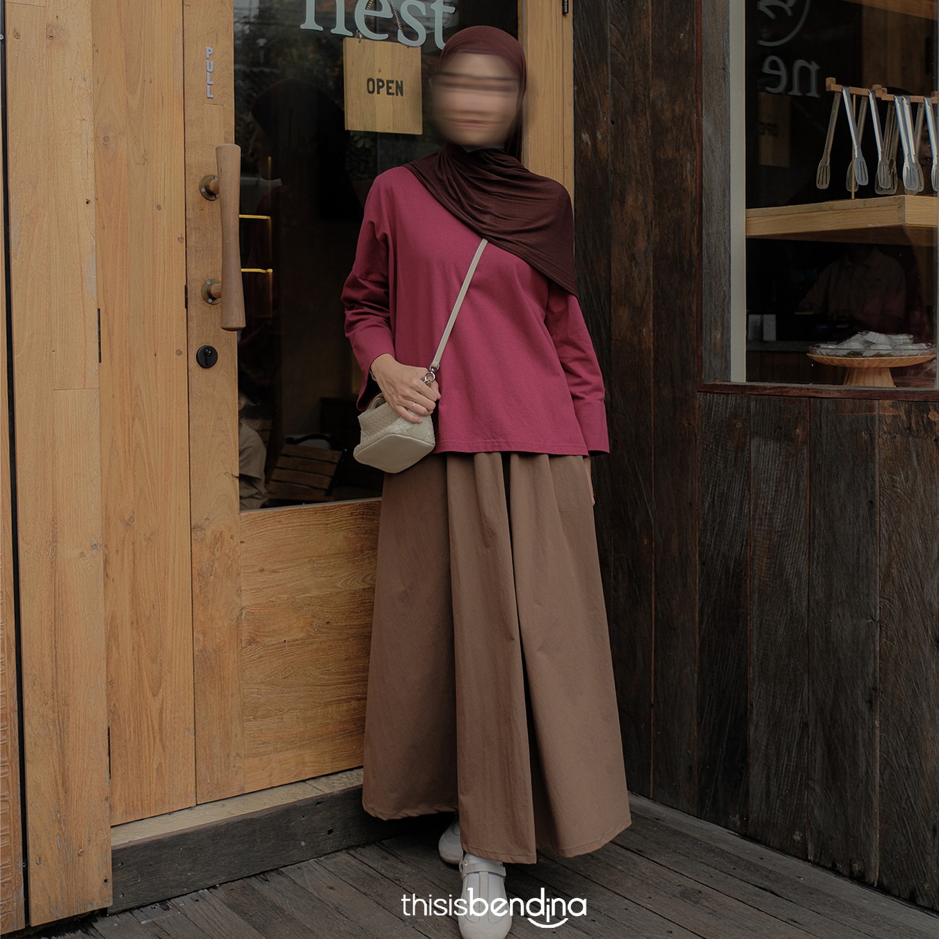 YORI SKIRT BROWN