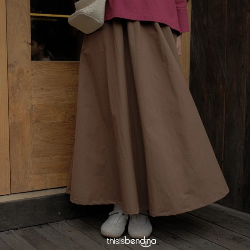 Image of YORI SKIRT BROWN