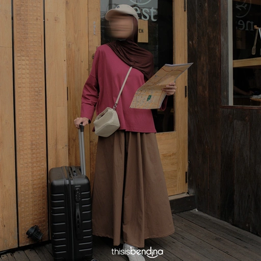 Image of YORI SKIRT BROWN