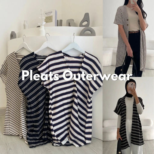 Image of Pleats Outerwear