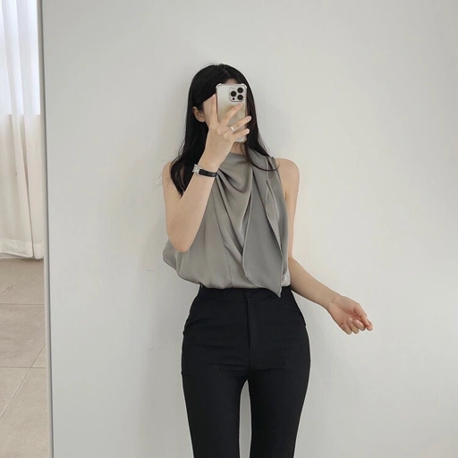 Cafael Halteneck Blouse