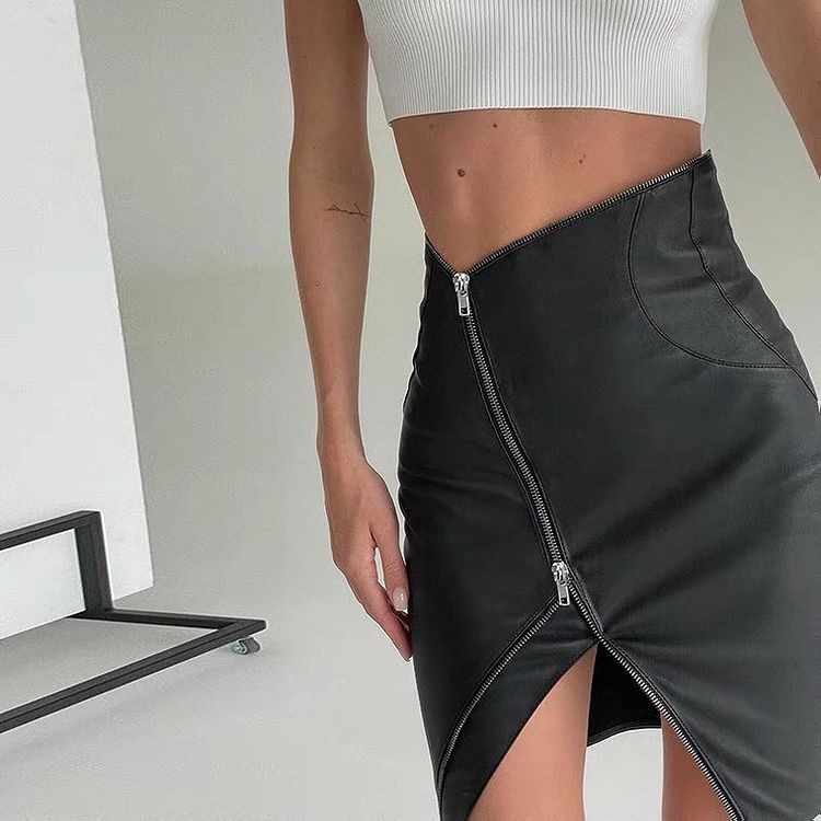 Nuresa Zipper Skirt