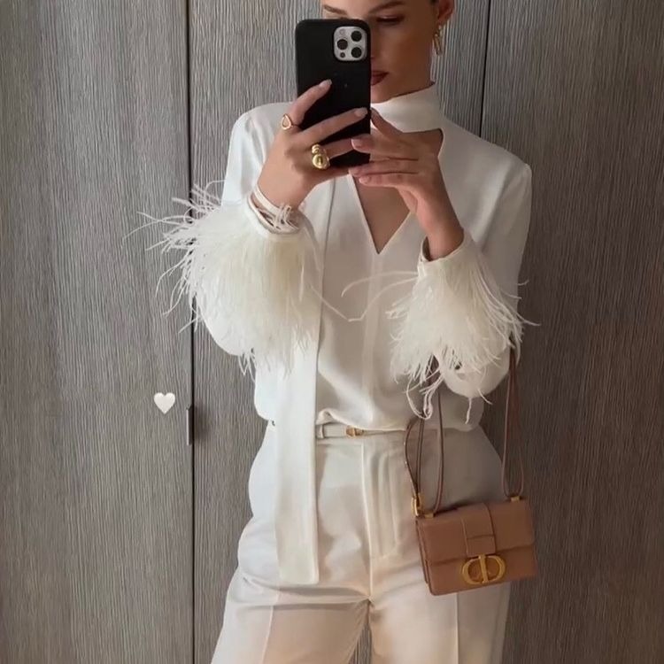 Slika SleeveFur Blouse