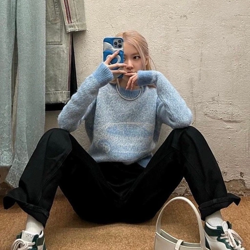 Image of  Rose Blue Sweater