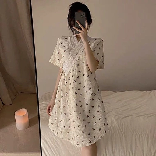 Reyna Flower Night Gown