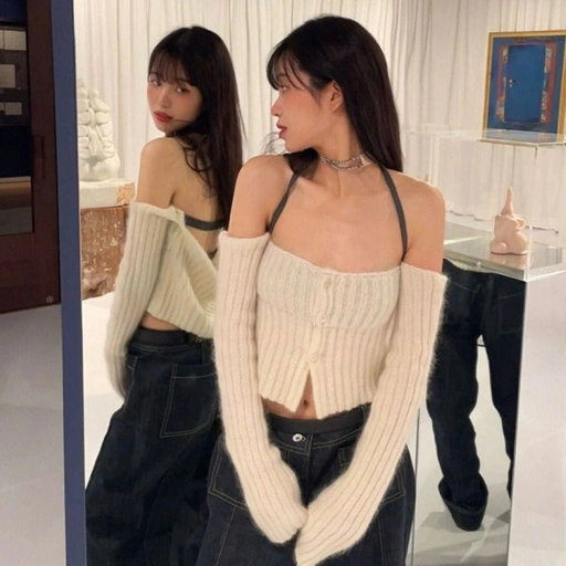 Image of Lorena Sabrina Crop Top