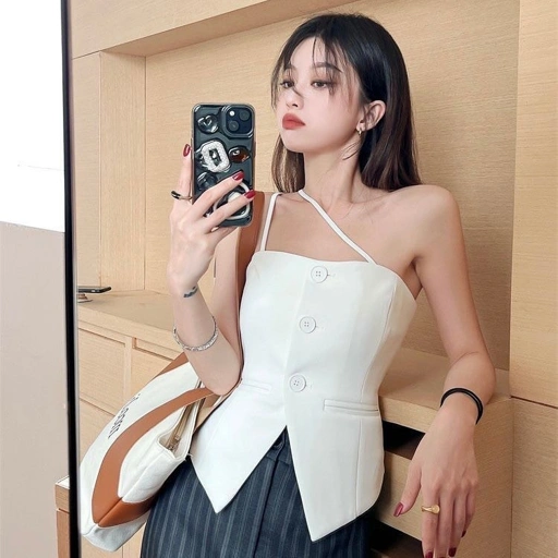 Image of Vloxa Sloping Tank Top