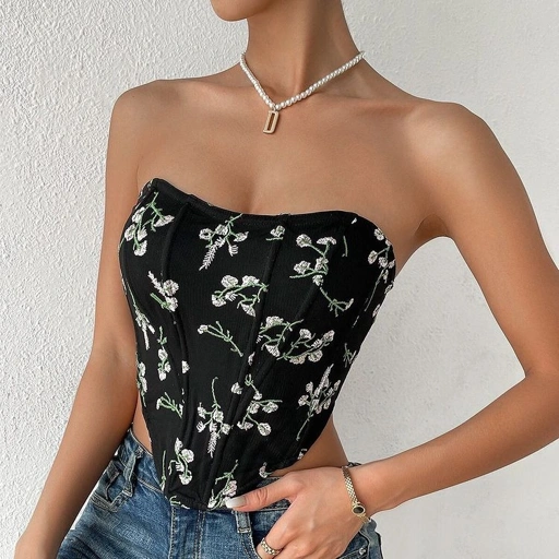 Image of  Zalma Flower Corset Top