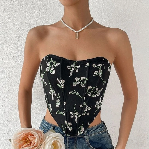 Image of  Zalma Flower Corset Top