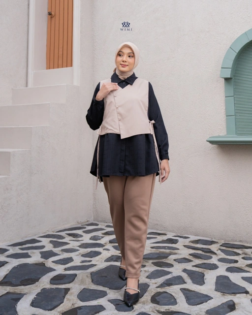 Image of Wimi.id - Alegra Blouse | Baju Ibu Hamil dan Ibu Menyusui