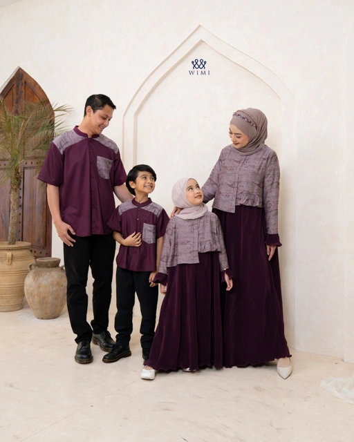 Image of Lunara Series - Burgundy | Family Set