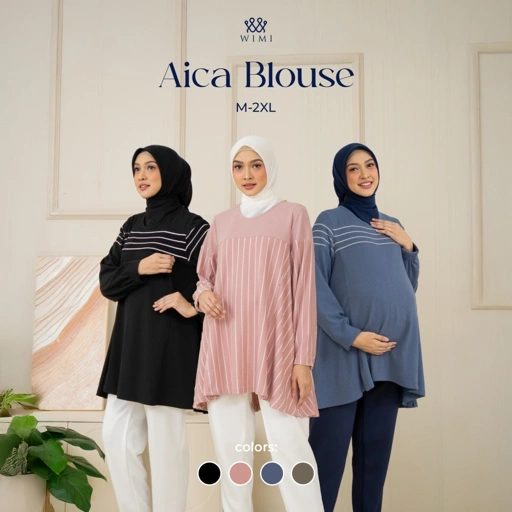 Image of Wimi.id - Aica Blouse | Baju Ibu Hamil dan Ibu Menyusui