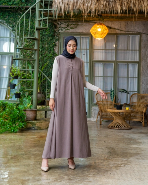 Image of Calla Dress - Truffle | Baju Ibu Hamil dan Menyusui