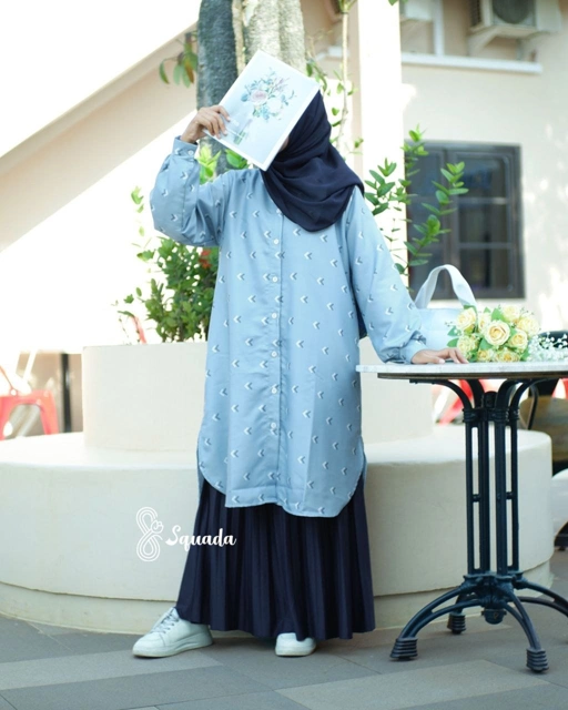 Image of SQUADA | LONG TUNIK SIGNATURE PATTERN