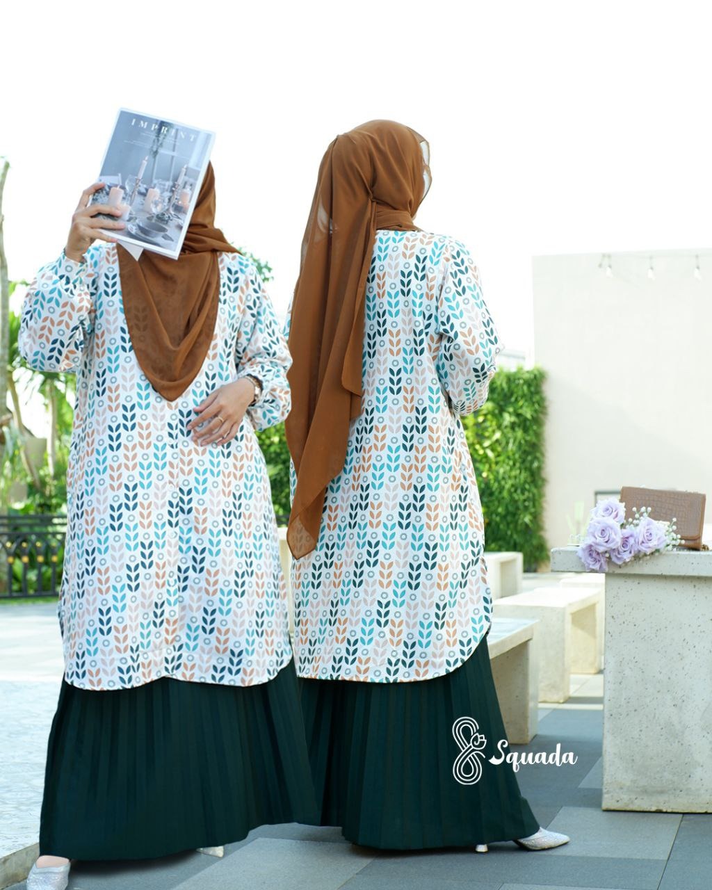 SQUADA | LONG TUNIK SIGNATURE PATTERN