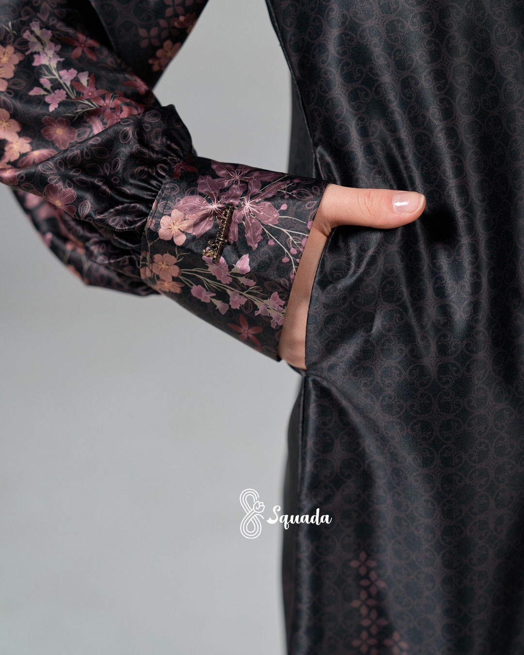 SQUADA RAUDHAH SERIES - One Set Tunic Wanita Silco Silk Premium High Quality