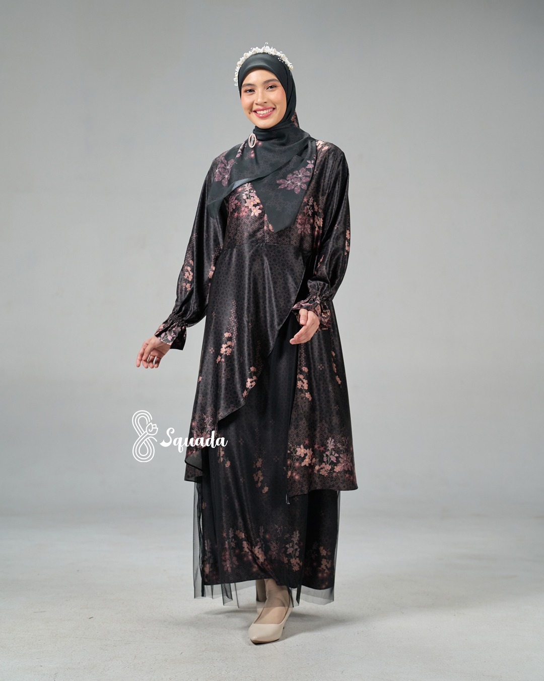 SQUADA | RAUDHAH SERIES (PEONY BLACK)