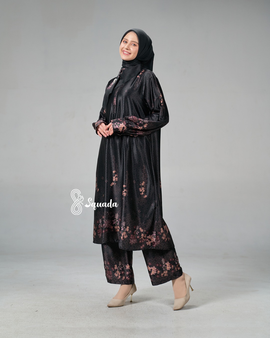 SQUADA | RAUDHAH SERIES (PEONY BLACK)