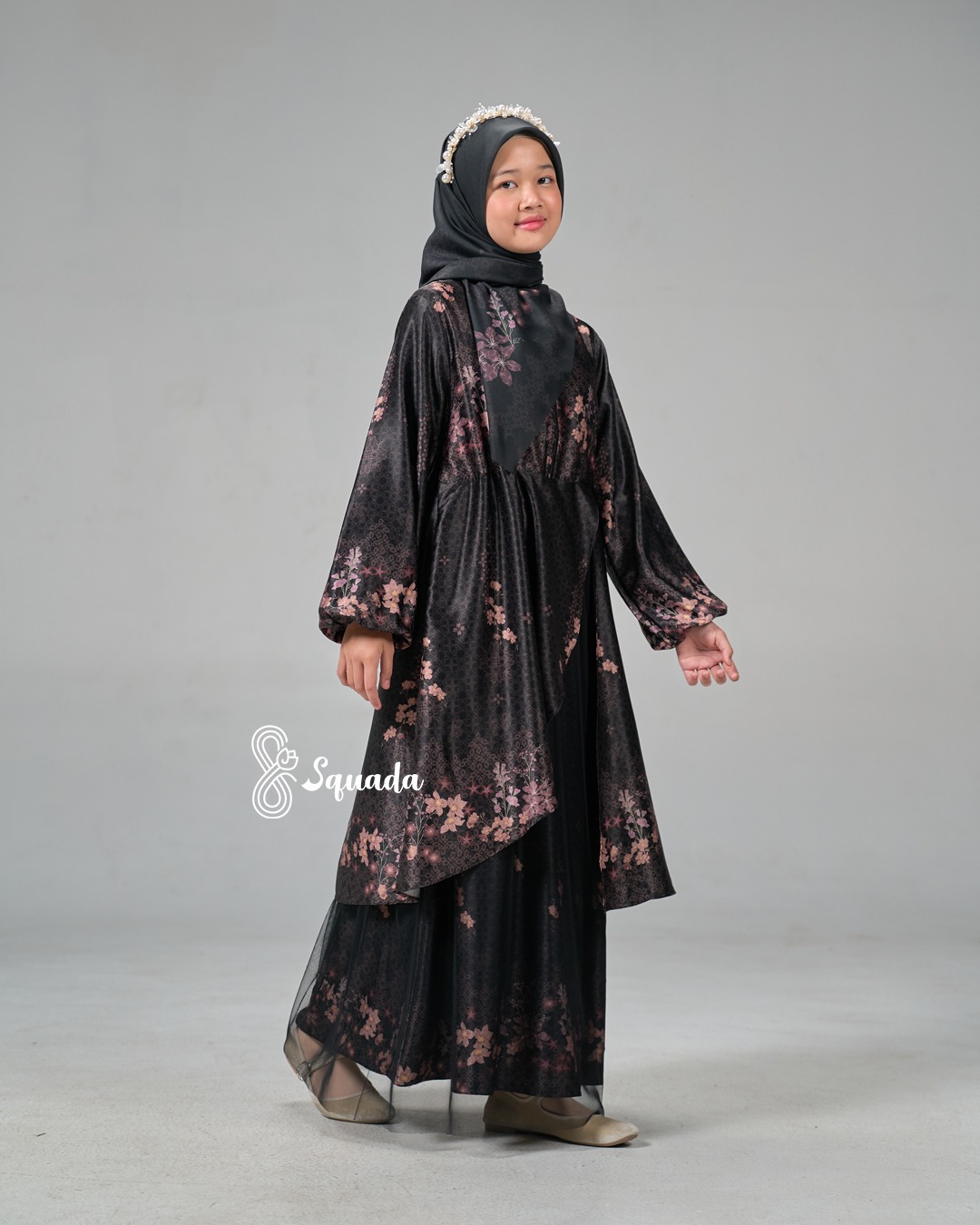 SQUADA | RAUDHAH SERIES (PEONY BLACK)