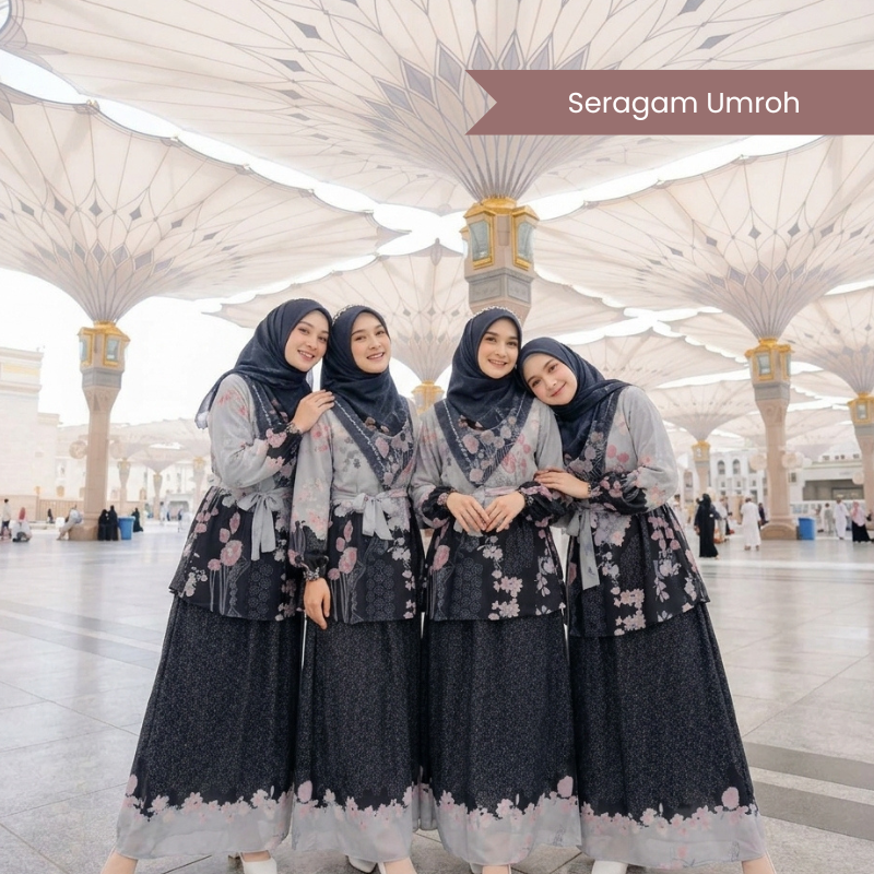 SQUADA ADIWARNA SERIES - Dress Mom Chiffon Cherry Premium Furing Rayon High Quality