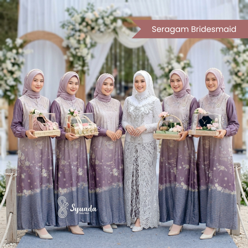 SQUADA NAHRA SERIES - Dress Mom Silco Silk Premium High Quality