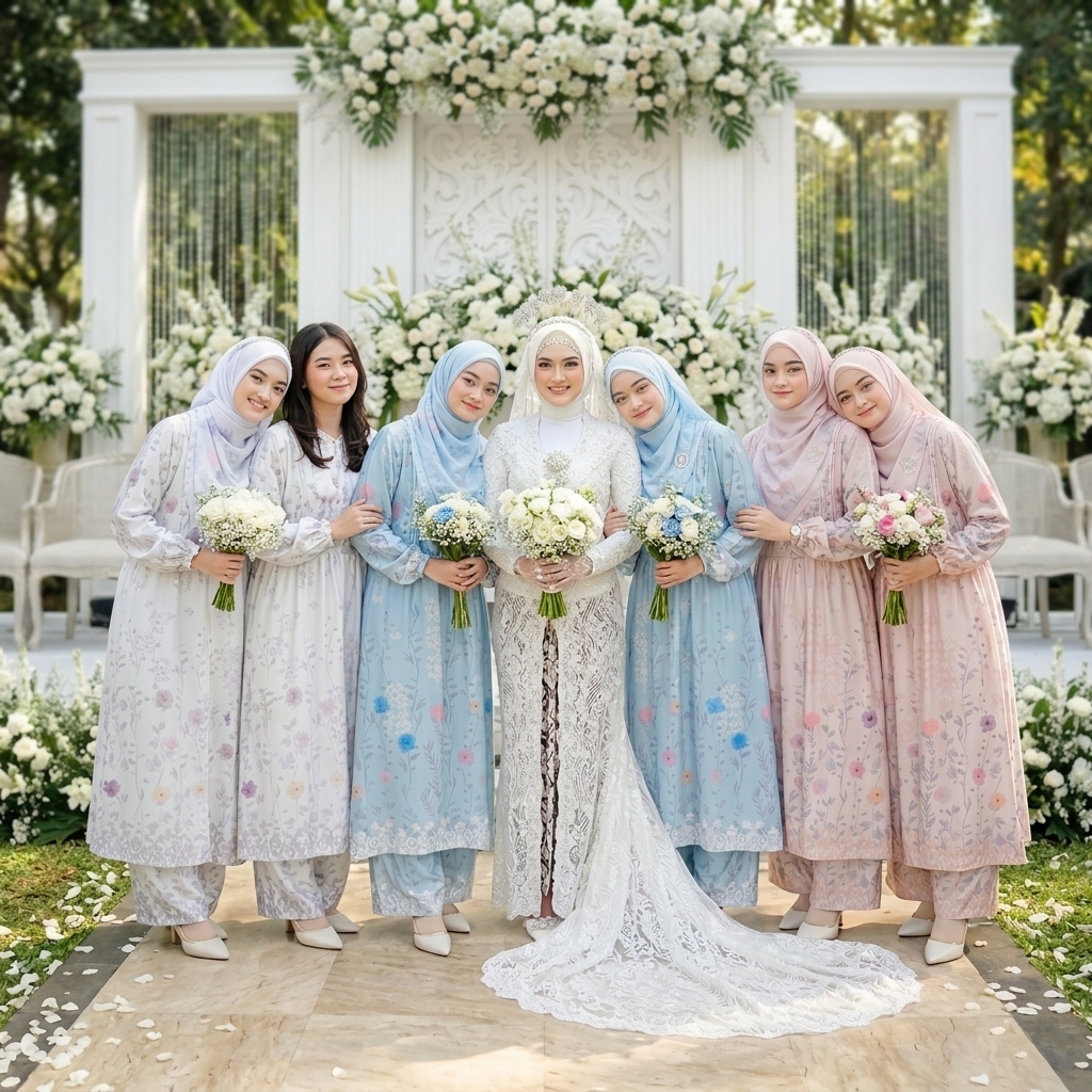 SQUADA TERALA SERIES - One Set Long Tunic and Culotte Wanita Mary Silk Premium High Quality