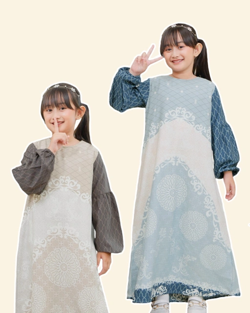 Image of SQUADA | ARUNIKA MADINA SERIES DRESS KIDS - DRESS ANAK PEREMPUAN