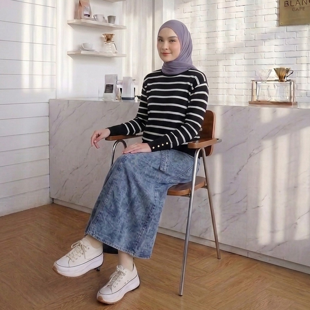 SQUADA | ALODIA STRIPE VISCOSE KNIT