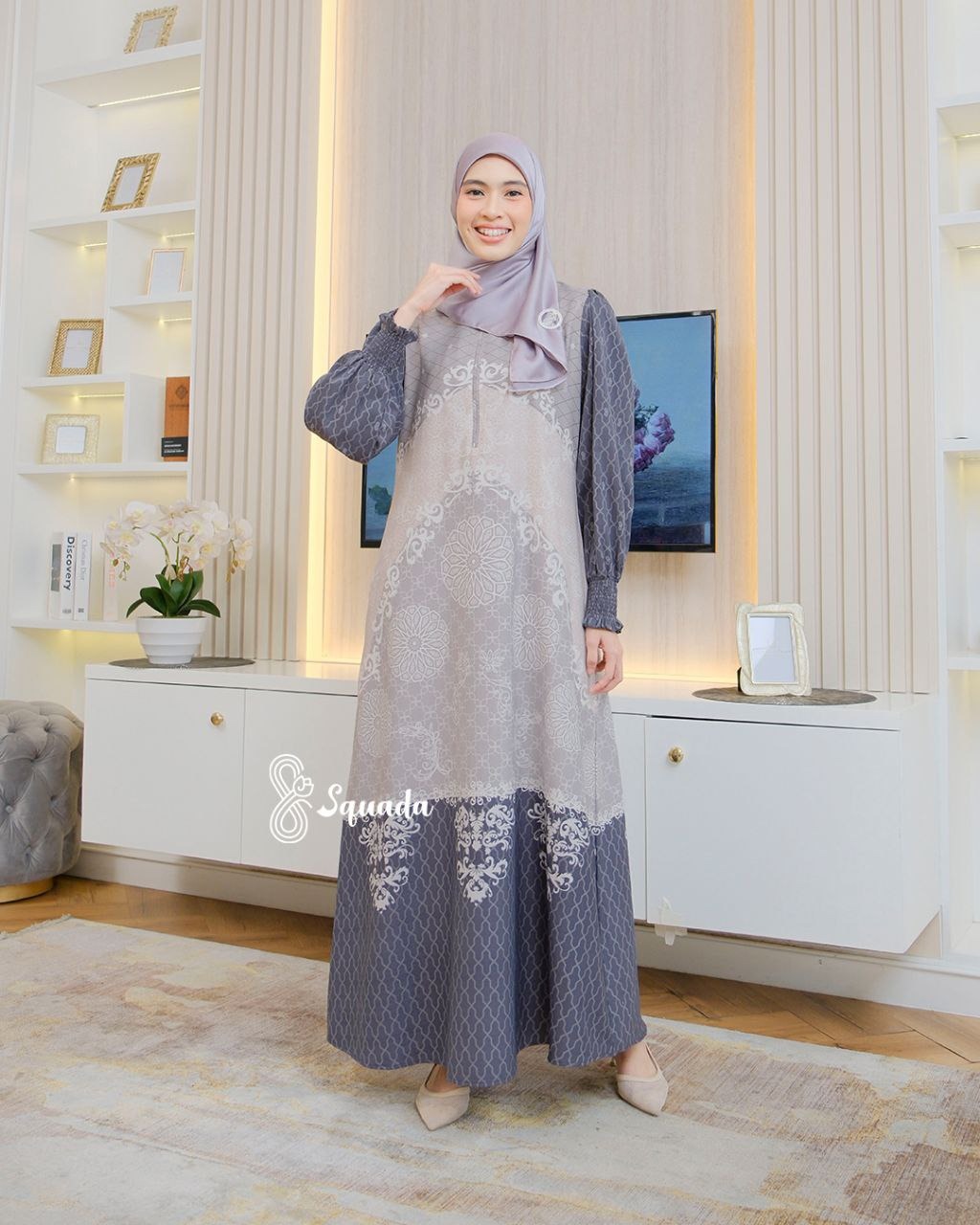 SQUADA ARUNIKA SERIES - Dress Wanita Viscose Dobby Premium High Quality