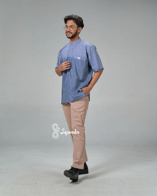 Image of SQUADA | Kemeja Kurta Dewasa Baju Koko Katun Premium Couple Lebaran Umroh Pesta Nikahan Lamaran Jumbo Size