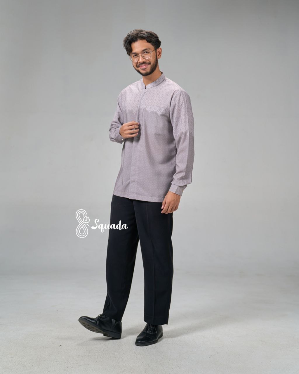 SQUADA | Kemeja Kurta Dewasa Baju Koko Katun Premium Couple Lebaran Umroh Pesta Nikahan Lamaran Jumbo Size