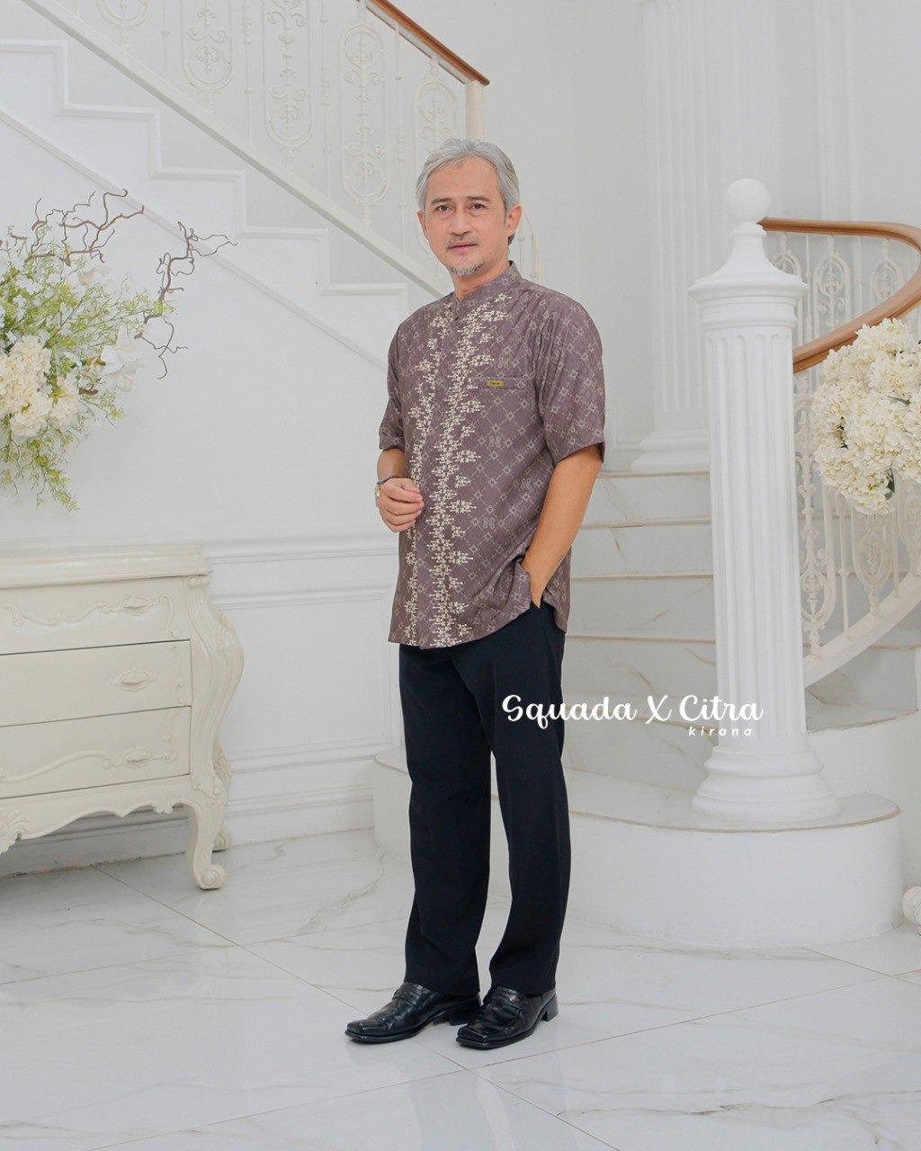 SQUADA SAPPHIRE SERIES - Kurta Dad Jacquard Dobby Premium