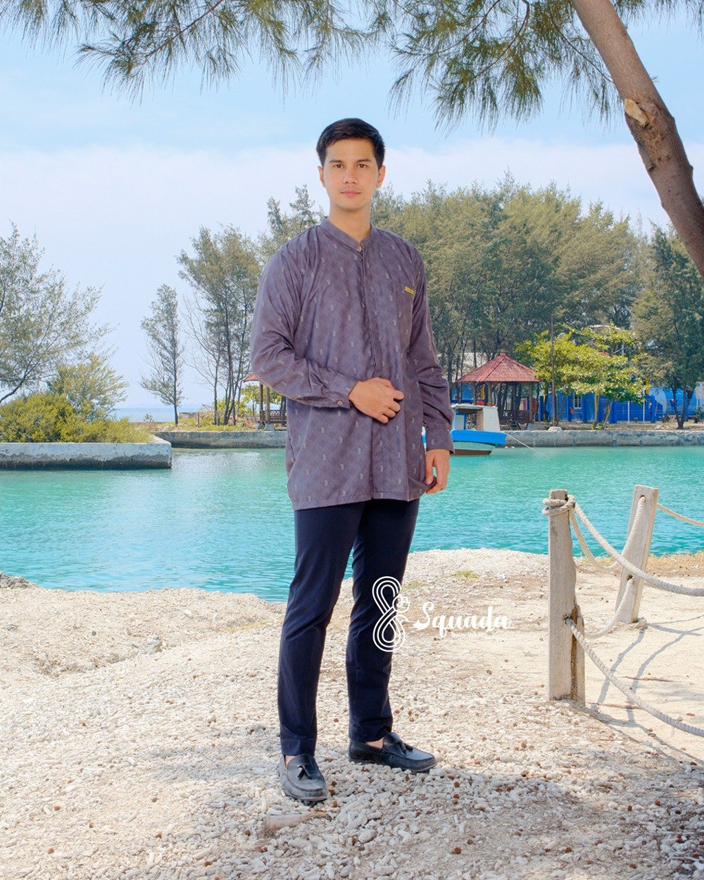 SQUADA NAHRA SERIES - Kurta Dad Cotton Tencel Premium High Quality