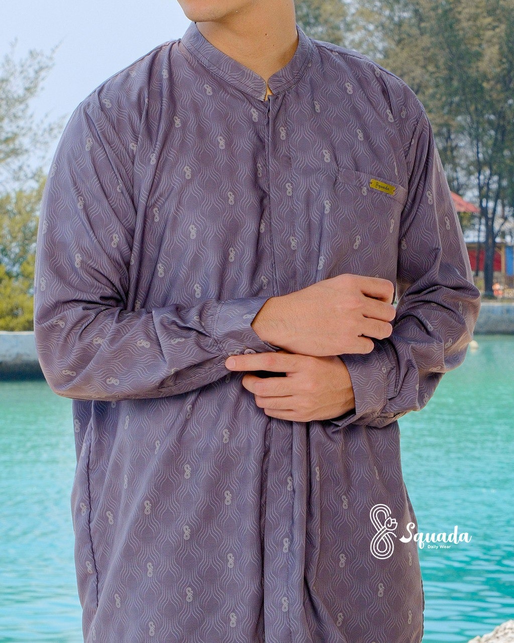SQUADA NAHRA SERIES - Kurta Dad Cotton Tencel Premium High Quality
