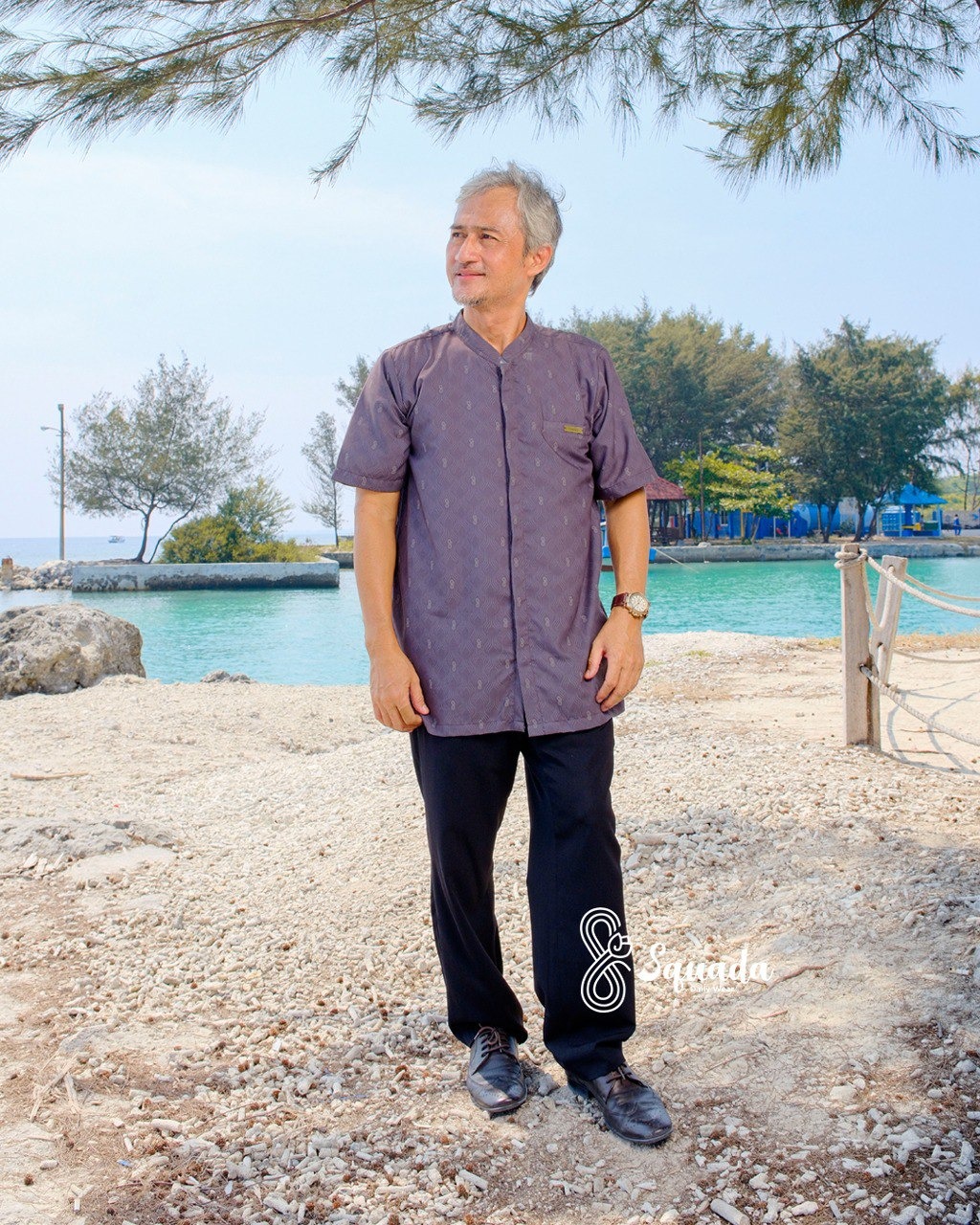 SQUADA NAHRA SERIES - Kurta Dad Cotton Tencel Premium High Quality
