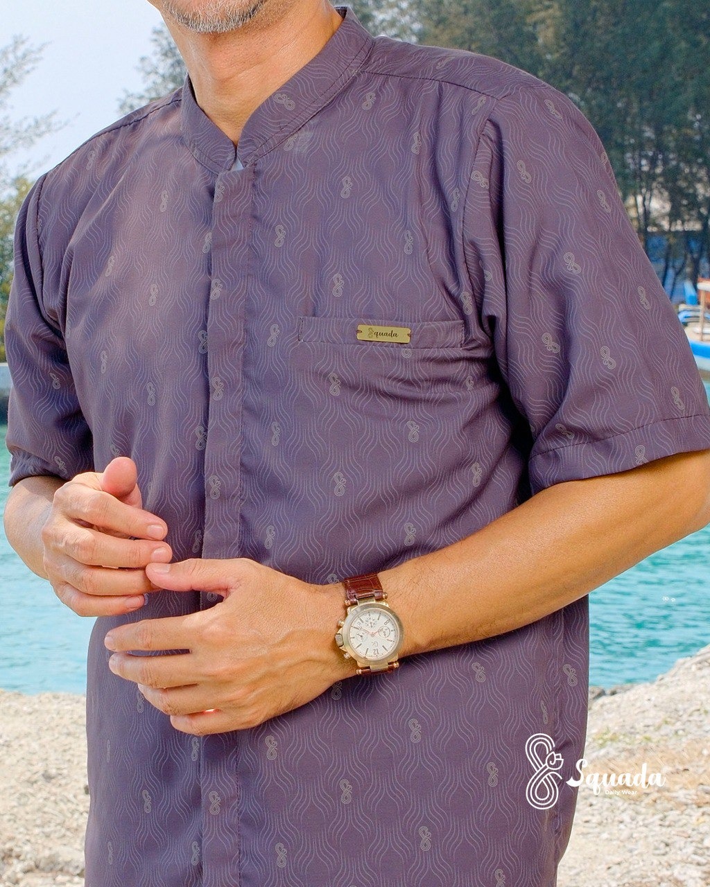 SQUADA NAHRA SERIES - Kurta Dad Cotton Tencel Premium High Quality