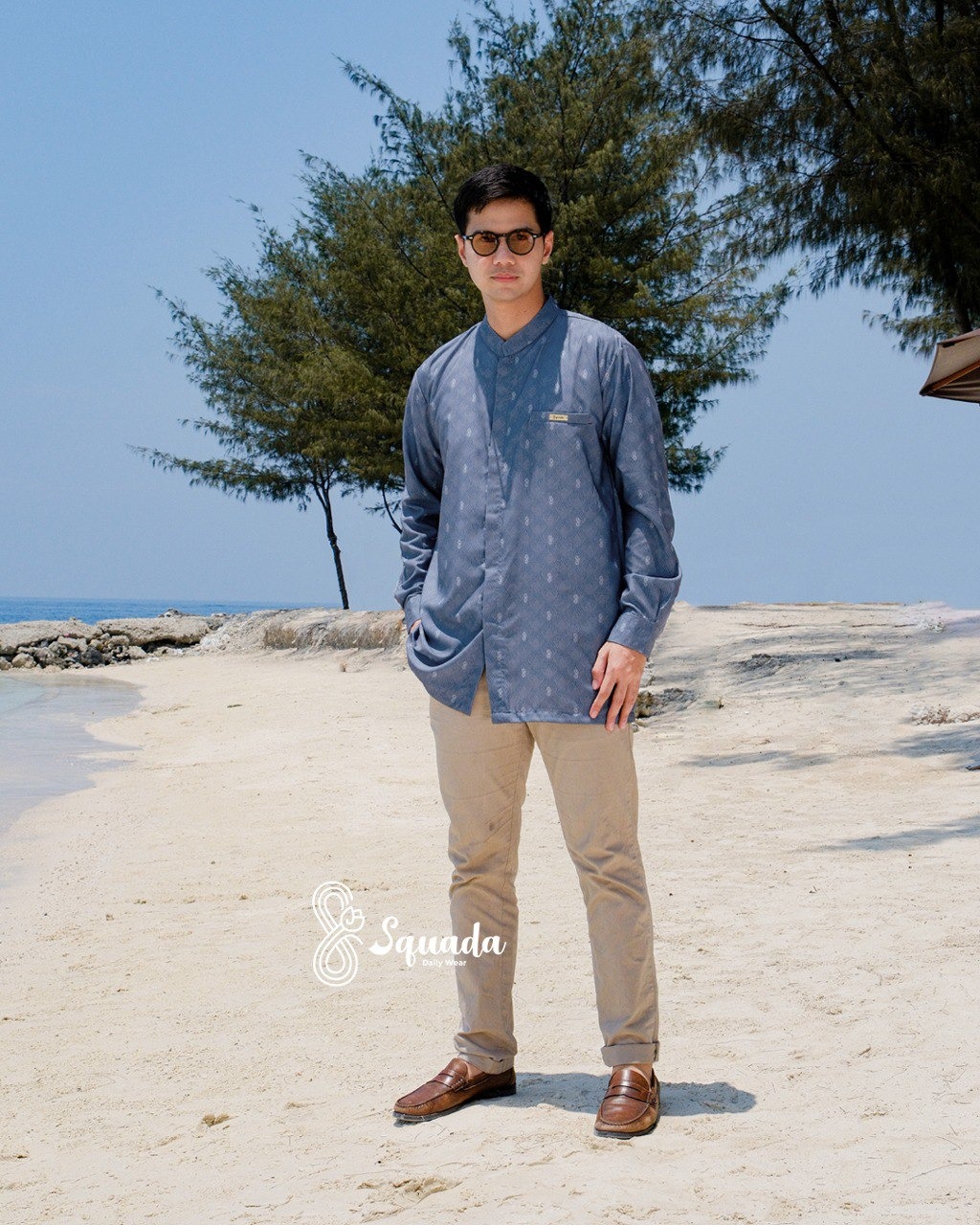 SQUADA NAHRA SERIES - Kurta Dad Cotton Tencel Premium High Quality