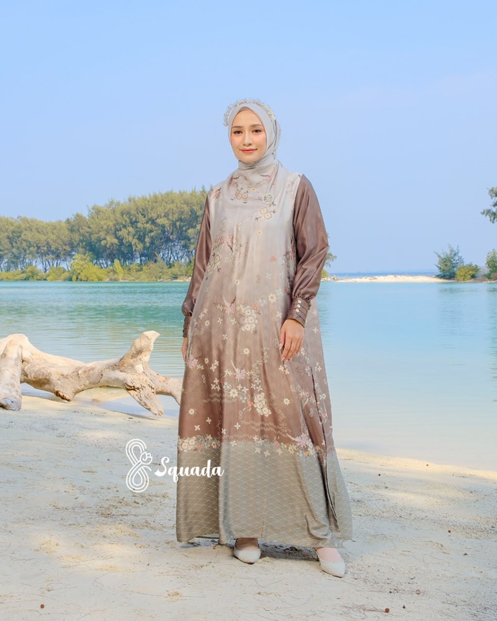 SQUADA | Hijab Segiempat Scarf Motif Voal Premium