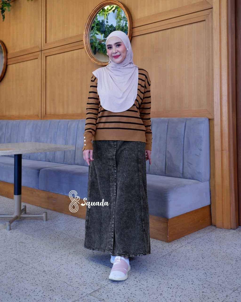 SQUADA | ALODIA STRIPE VISCOSE KNIT