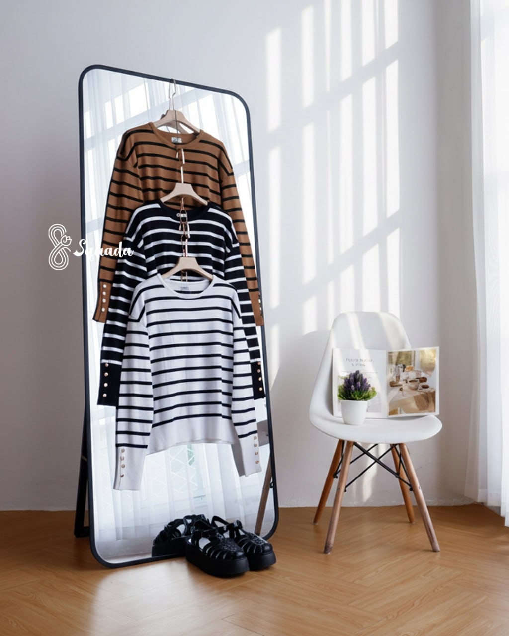 SQUADA | ALODIA STRIPE VISCOSE KNIT