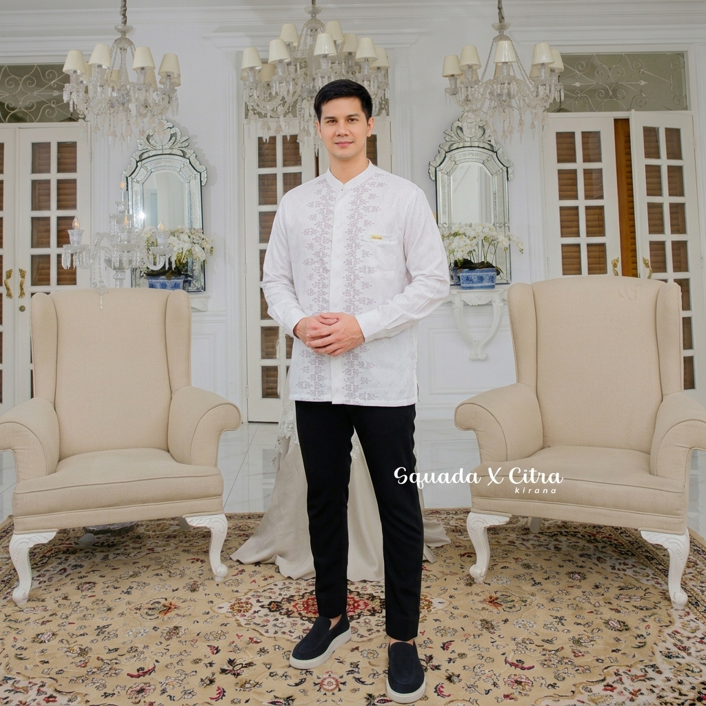 SQUADA SAPPHIRE SERIES - Kurta Dad Jacquard Dobby Premium