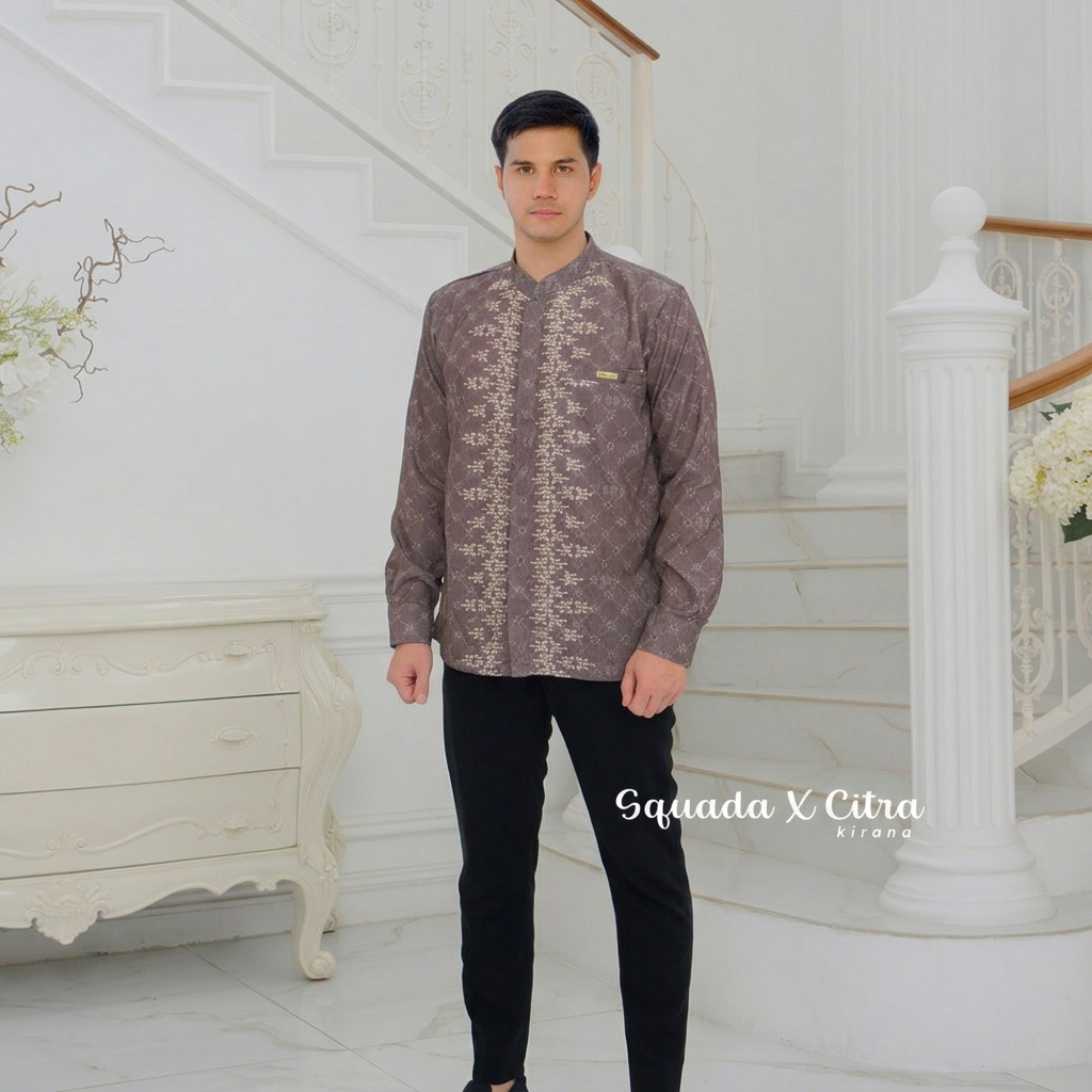 SQUADA SAPPHIRE SERIES - Kurta Dad Jacquard Dobby Premium